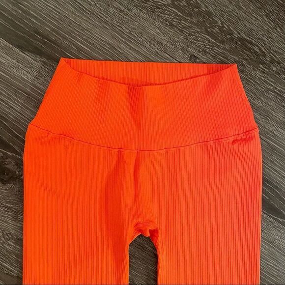 Balance Athletica Linear Legging Ribbed Seamless in Sunset Orange NWOT - Picture 4 of 8